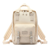 Sac à dos femme tendance ordinateur beige